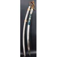 Armes Blanches BEAU SABRE D'OFFICIER DES HUSSARDS ÉCLAIREURS  JEUNE GARDE IMPERIALE MODÈLE À LA CHASSEUR MODÈLE AN IX - FRANCE P