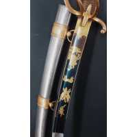 Armes Blanches BEAU SABRE D'OFFICIER DES HUSSARDS ÉCLAIREURS  JEUNE GARDE IMPERIALE MODÈLE À LA CHASSEUR MODÈLE AN IX - FRANCE P