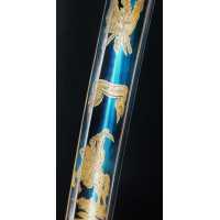 Armes Blanches BEAU SABRE D'OFFICIER DES HUSSARDS ÉCLAIREURS  JEUNE GARDE IMPERIALE MODÈLE À LA CHASSEUR MODÈLE AN IX - FRANCE P