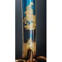 Armes Blanches BEAU SABRE D'OFFICIER DES HUSSARDS ÉCLAIREURS  JEUNE GARDE IMPERIALE MODÈLE À LA CHASSEUR MODÈLE AN IX - FRANCE P