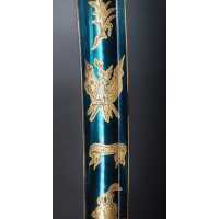Armes Blanches BEAU SABRE D'OFFICIER DES HUSSARDS ÉCLAIREURS  JEUNE GARDE IMPERIALE MODÈLE À LA CHASSEUR MODÈLE AN IX - FRANCE P