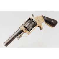 Armes de Poing REVOLVER US CIVIL WAR  SLOCUM 'S PATENT 1863 BROOKLYN NEW YORK SIDE LOADING CALIBRE 32 RF - USA XIXè {PRODUCT_REF