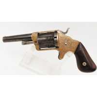 Armes de Poing REVOLVER US CIVIL WAR  SLOCUM 'S PATENT 1863 BROOKLYN NEW YORK SIDE LOADING CALIBRE 32 RF - USA XIXè {PRODUCT_REF