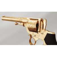 Armes de Poing LUXUEUX REVOLVER PERRIN 1865 GRAVÉ DORÉ CALIBRE 11MM PERRIN - FRANCE XIXè {PRODUCT_REFERENCE} - 4