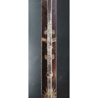 Armes Blanches ÉPÉE D'OFFICIER D'INFANTERIE RÈGNE DE LOUIS XVI VERS 1780 EN BRONZE DORÉ - FRANCE ANCIENNE MONARCHIE {PRODUCT_REF