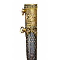 Armes Blanches SOMPTUEUSE DAGUE DE MARINE OFFERTE SUITE À L'ÉRECTION DE L'OBÉLISQUE DE LUXOR À PARIS PAR GEUILLÉ EN 1836, MONARC