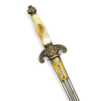 Armes Blanches SOMPTUEUSE DAGUE DE MARINE OFFERTE SUITE À L'ÉRECTION DE L'OBÉLISQUE DE LUXOR À PARIS PAR GEUILLÉ EN 1836, MONARC