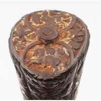 Coutellerie BEAU ET RARE COUTEAU DAGUE STYLET ITALIE XVIè SERAPHIN EN FER ARGENT ET OR {PRODUCT_REFERENCE} - 19