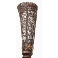 Coutellerie BEAU ET RARE COUTEAU DAGUE STYLET ITALIE XVIè SERAPHIN EN FER ARGENT ET OR {PRODUCT_REFERENCE} - 7