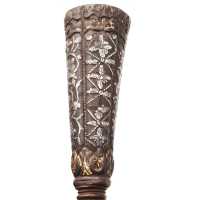 Coutellerie BEAU ET RARE COUTEAU DAGUE STYLET ITALIE XVIè SERAPHIN EN FER ARGENT ET OR {PRODUCT_REFERENCE} - 6