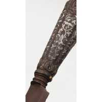 Coutellerie BEAU ET RARE COUTEAU DAGUE STYLET ITALIE XVIè SERAPHIN EN FER ARGENT ET OR {PRODUCT_REFERENCE} - 24