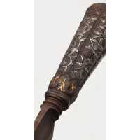 Coutellerie BEAU ET RARE COUTEAU DAGUE STYLET ITALIE XVIè SERAPHIN EN FER ARGENT ET OR {PRODUCT_REFERENCE} - 10