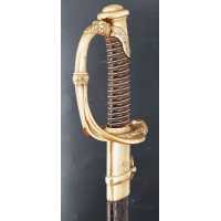 Armes Blanches SABRE D'OFFICIER D'INFANTERIE MODÈLE 1821 DE LA GARDE NATIONALE DE LOUIS PHILIPPE Ier COQ MONARCHIE DE JUILLET CH