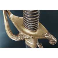 Armes Blanches SABRE D'OFFICIER D'INFANTERIE MODÈLE 1821 DE LA GARDE NATIONALE DE LOUIS PHILIPPE Ier COQ MONARCHIE DE JUILLET CH
