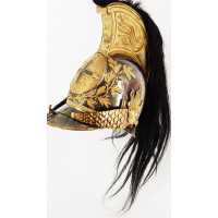 Militaria CASQUE DE LA PREMIÈRE COMPAGNIE DE MOUSQUETAIRES GRIS DU ROI MAISON MILITAIRE DU ROI MODÈLE 1814 - FRANCE RESTAURATION