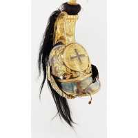 Militaria CASQUE DE LA PREMIÈRE COMPAGNIE DE MOUSQUETAIRES GRIS DU ROI MAISON MILITAIRE DU ROI MODÈLE 1814 - FRANCE RESTAURATION