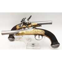 Armes de Poing PAIRE DE PISTOLETS À SILEX SYSTÈME MOULARD DUFOUR À SAINT ETIENNE - FRANCE RESTAURATION {PRODUCT_REFERENCE} - 1