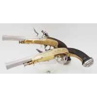 Armes de Poing PAIRE DE PISTOLETS À SILEX SYSTÈME MOULARD DUFOUR À SAINT ETIENNE - FRANCE RESTAURATION {PRODUCT_REFERENCE} - 2