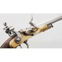 Armes de Poing PAIRE DE PISTOLETS À SILEX SYSTÈME MOULARD DUFOUR À SAINT ETIENNE - FRANCE RESTAURATION {PRODUCT_REFERENCE} - 7