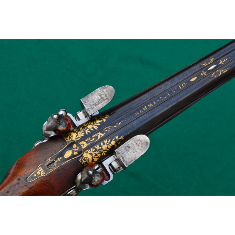 PISTOLET DE VENNERIE A SILEX DAMEMME A St LO 1754 - FR Ancienne Monarchie PISTOLET DE VENNERIE A SILEX DAMEMME A St LO 1754 - FR Ancienne Monarchie