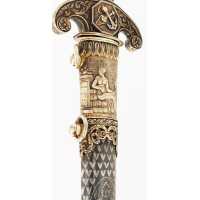 Armes Blanches SOMPTUEUSE DAGUE DE MARINE OFFERTE SUITE À L'ÉRECTION DE L'OBÉLISQUE DE LUXOR À PARIS PAR GEUILLÉ EN 1836, MONARC