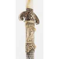 Armes Blanches SOMPTUEUSE DAGUE DE MARINE OFFERTE SUITE À L'ÉRECTION DE L'OBÉLISQUE DE LUXOR À PARIS PAR GEUILLÉ EN 1836, MONARC