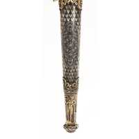 Armes Blanches SOMPTUEUSE DAGUE DE MARINE OFFERTE SUITE À L'ÉRECTION DE L'OBÉLISQUE DE LUXOR À PARIS PAR GEUILLÉ EN 1836, MONARC