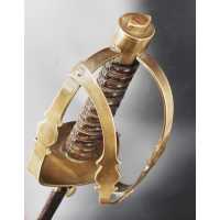 Armes Blanches SABRE D'OFFICIER DE DRAGON LAME DE BRETTEUR POUR ENTRAINEMENT À L'ESCIME MILITAIRE - FRANCE ÉPOQUE LOUIS XVI {PRO