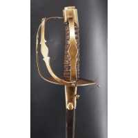 Armes Blanches SABRE D'OFFICIER DE DRAGON LAME DE BRETTEUR POUR ENTRAINEMENT À L'ESCIME MILITAIRE - FRANCE ÉPOQUE LOUIS XVI {PRO