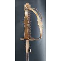 Armes Blanches SABRE D'OFFICIER DE DRAGON LAME DE BRETTEUR POUR ENTRAINEMENT À L'ESCIME MILITAIRE - FRANCE ÉPOQUE LOUIS XVI {PRO