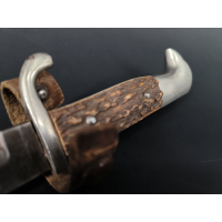Militaria COUTEAU DE TRANCHÉE ALLEMAND WW1 BOIS DE CERF SOLINGEN {PRODUCT_REFERENCE} - 4