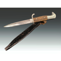 Militaria COUTEAU DE TRANCHÉE ALLEMAND WW1 BOIS DE CERF SOLINGEN {PRODUCT_REFERENCE} - 7