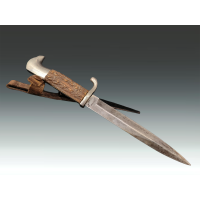 Militaria COUTEAU DE TRANCHÉE ALLEMAND WW1 BOIS DE CERF SOLINGEN {PRODUCT_REFERENCE} - 8