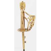 Armes Blanches RARE FORT SABRE D'OFFICIER DE MARINE RÉVOLUTIONNAIRE DE TYPE MONTMORENCY - FRANCE RÉVOLUTION / DIRECTOIRE {PRODUC