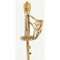 Armes Blanches RARE FORT SABRE D'OFFICIER DE MARINE RÉVOLUTIONNAIRE DE TYPE MONTMORENCY - FRANCE RÉVOLUTION / DIRECTOIRE {PRODUC