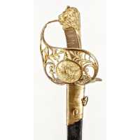 Armes Blanches RARE FORT SABRE D'OFFICIER DE MARINE RÉVOLUTIONNAIRE DE TYPE MONTMORENCY - FRANCE RÉVOLUTION / DIRECTOIRE {PRODUC