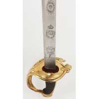 Armes Blanches SABRE DES GARDES DU CORPS DU ROI MODÈLE 1814 - FRANCE RESTAURATION {PRODUCT_REFERENCE} - 9