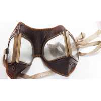 Militaria LUNETTE DE VOL AVIATEUR  OU  MOTOCYCLISTE  OU  VOITURE   BREVET SGDG   FRANCE DEBUT XXè {PRODUCT_REFERENCE} - 3