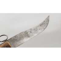 Coutellerie FORT COUTEAU PLIANT DE CHASSE CORNILLON  CORNE DE CERF  RESSORT À PALANQUILLE BASCIN À EPINAL - FRANCE FIN XIXè {PRO