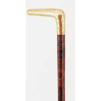 Antiquités LUXUEUSE CANNE DE MARCHE  ÉCAILLE ET OR JAUNE {PRODUCT_REFERENCE} - 3