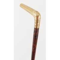 Antiquités LUXUEUSE CANNE DE MARCHE  ÉCAILLE ET OR JAUNE {PRODUCT_REFERENCE} - 17