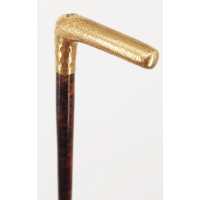 Antiquités LUXUEUSE CANNE DE MARCHE  ÉCAILLE ET OR JAUNE {PRODUCT_REFERENCE} - 5