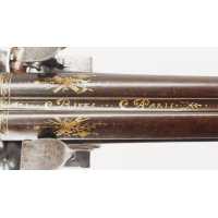 Armes Longues FUSIL CHASSE DOUBLE À SILEX BASSINETS ÉTANCHES SIGNÉ RIVES À PARIS CANONS DE JOUX vers 1720 - FRANCE XVIIIè {PRODU