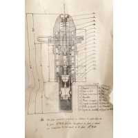 Militaria PROTOTYPE COUPE D'INSTRUCTION FUSÉE D'OBUS BRÉVIAIRE BREVETS R.G.B. ÉTABLISSEMENTS DION BOUTON - France 1914 1918 {PRO