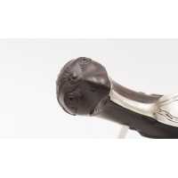 Armes de Poing PISTOLET DE POCHE D'OFFICIER DE MARINE CALOTTE TÊTE D'OISEAU SIGNÉ PARIS - FRANCE XVIIIè  - 15