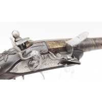 Armes de Poing PISTOLET DE POCHE D'OFFICIER DE MARINE CALOTTE TÊTE D'OISEAU SIGNÉ PARIS - FRANCE XVIIIè  - 6