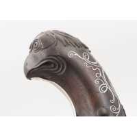 Armes de Poing PISTOLET DE POCHE D'OFFICIER DE MARINE CALOTTE TÊTE D'OISEAU SIGNÉ PARIS - FRANCE XVIIIè  - 13