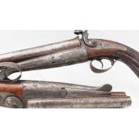 Armes de Poing RARE PAIRE DE PISTOLETS DE VÉNERIE SYSTÈME LEFAUCHEUF CALIBRE BALLE RAYÉ 16 À BROCHE - FRANCE XIXè  - 8