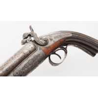 Armes de Poing PAIRE DE PISTOLETS DE VÉNERIE SYSTÈME LEFAUCHEUF CALIBRE BALLE RAYÉ 16 À BROCHE - FRANCE XIXè  - 12