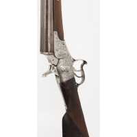 Armes Longues FUSIL DE CHASSE NAGANT REMINGTON CAL.12/65 JUXTA À SYSTÈME ROLLING BLOCK BREVETÉ EN 1870  - Belgique XIXè  - 12